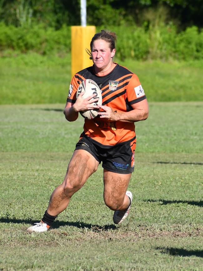 The Herbert River Crushers Women’s team drew 20-20 with Townsville Brothers in a hard-fought contest in Ingham on Saturday. Picture: Cameron Bates