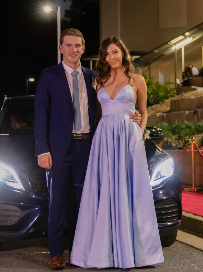 Sebastian Foley and Kalindi Porter. Hillcrest Christian College 2020 school formal. Photo: Supplied