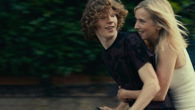 Stills from the film 'Last Summer'. The blonde woman is played by Lea Drucker and the teenage boy is played by Samuel Kircher.