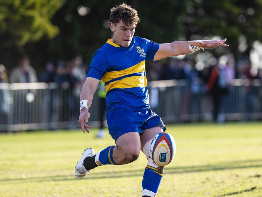 Wihan Kruger of Grammar against Downlands in O'Callaghan Cup on Grammar Downlands Day at Downlands College, Saturday, August 6, 2022. Picture: Kevin Farmer