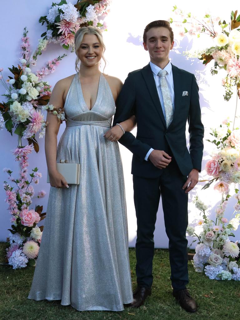 Halle with formal partner at the 2024 St Ursula's College formal.