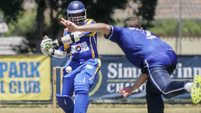 VSDCA: Noble Park batter Achintha Rajapakse. Picture: Valeriu Campan