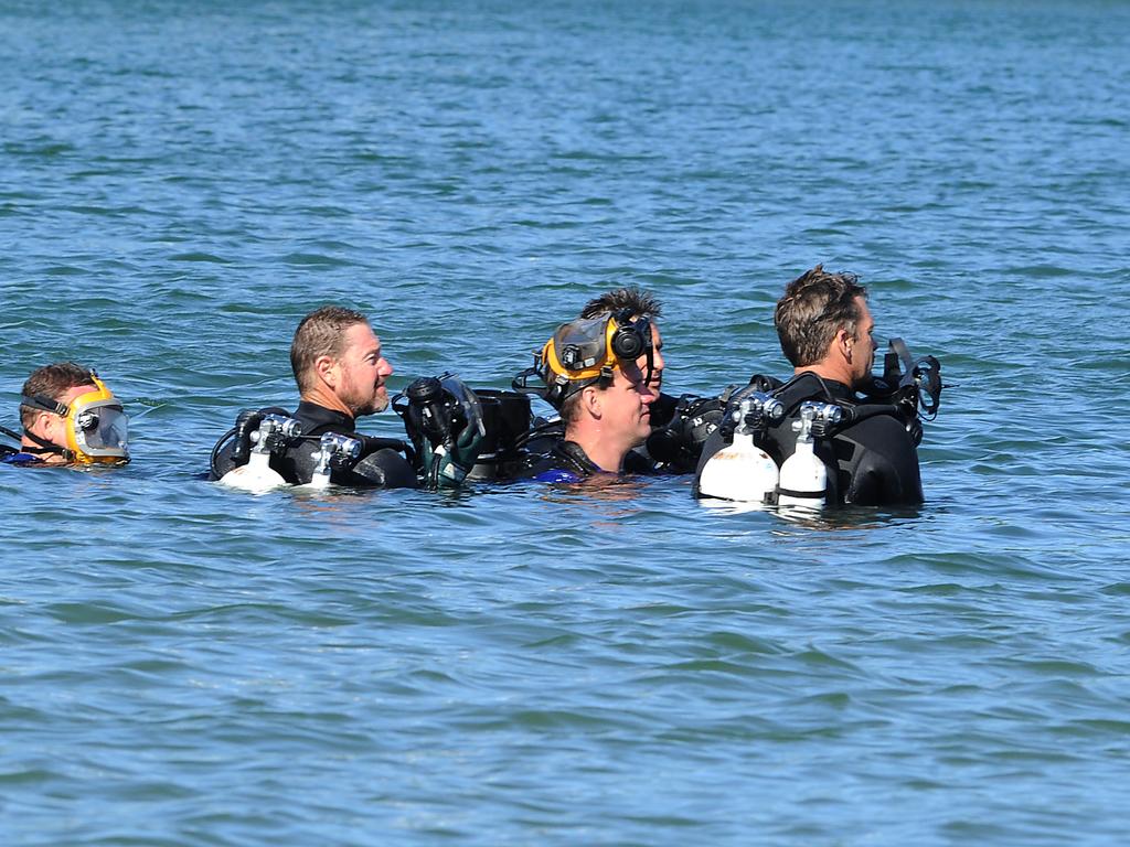 Police divers are looking for clues as the nine-month-old’s death. Picture: AAP image, John Gass.