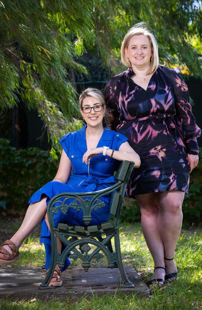 Eloise Baker-Hughes and Danielle Snelling co founded Motherless Daughters, which offers support to women whose mothers have passed away. Picture: Mark Stewart