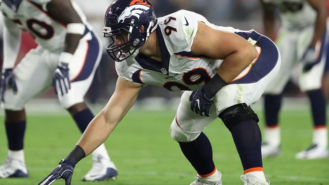 Defensive tackle Adam Gotsis in Denver Broncos colours