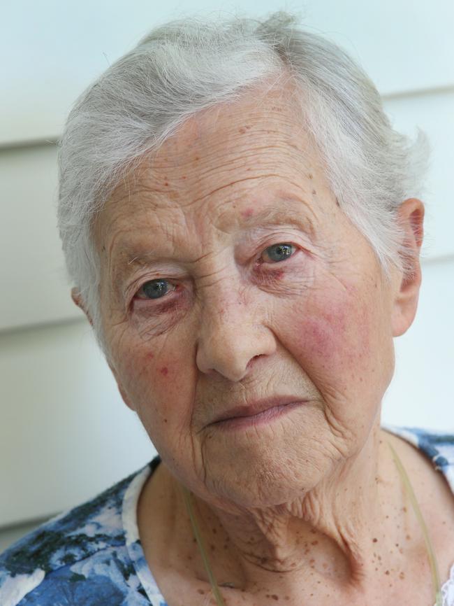 Sofia Barbopoulos, 96, was dragged from her bed in an home invasion in St Albans, one of a series of aggravated burglaries across Melbourne this week. Picture: David Crosling