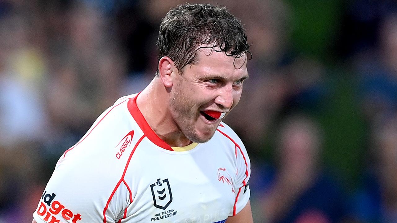 Jarrod Wallace scored a try. Picture: Bradley Kanaris/Getty Images