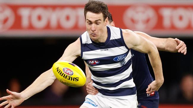 Geelong forward Jeremy Cameron. (Photo by Michael Willson/AFL Photos via Getty Images)