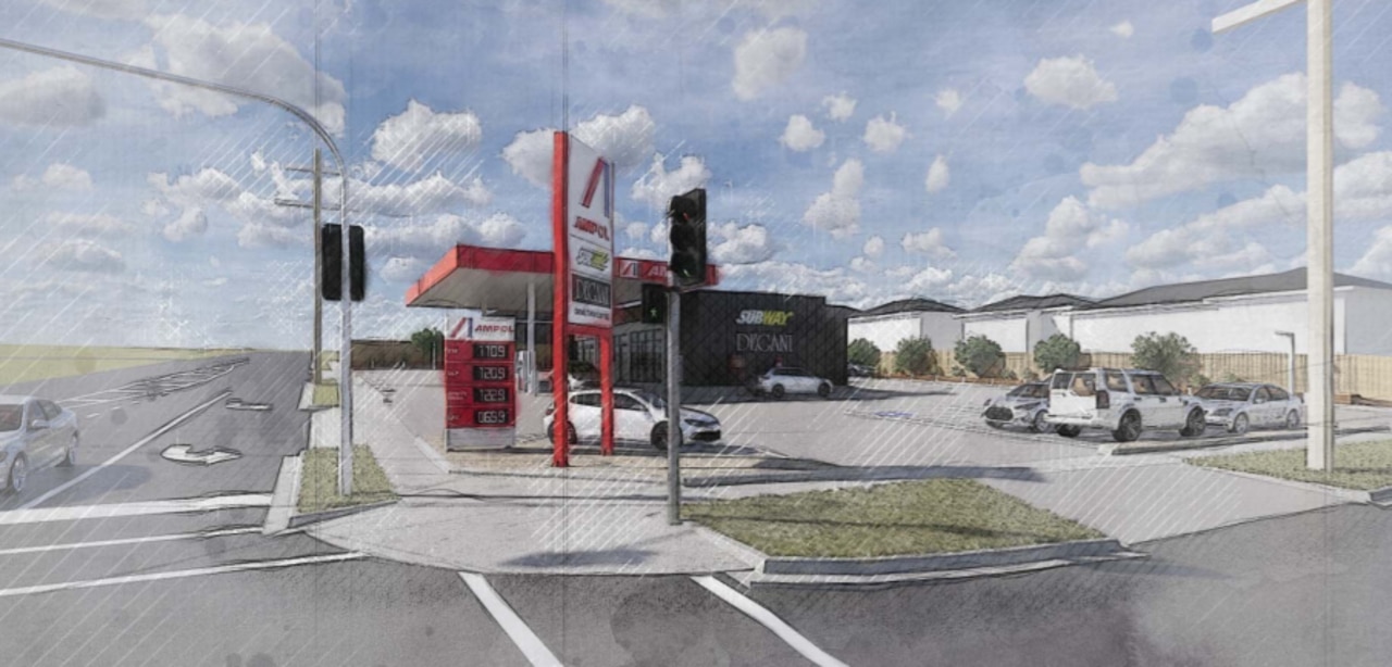 Concept plans for Shannon Ave service station