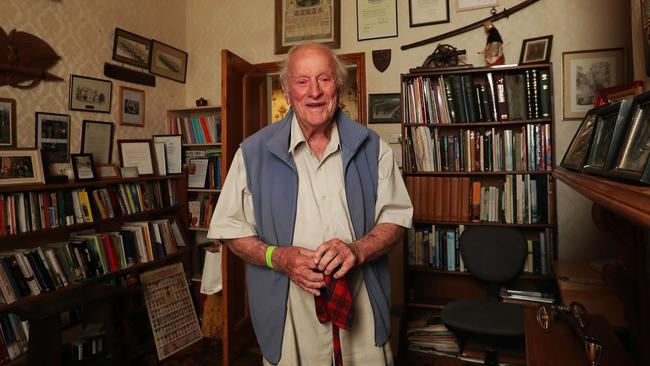 Dick Geeves, 94, who is a descendant of Geeveston's founding father. Picture: NIKKI DAVIS-JONES