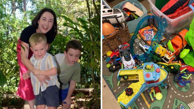 Melissa was tired of all the clutter from toys, so she thought of another way to entertain her kids. Images: Supplied