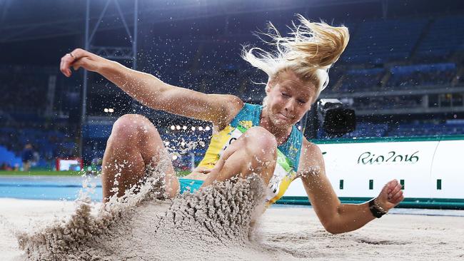 Australia's Brooke Stratton finished seventh in the women’s long jump final at the Rio Olympics. Picture. Phil Hillyard