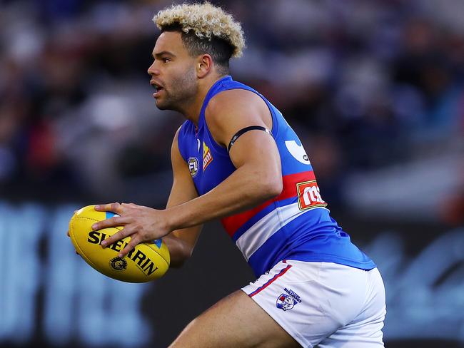 Carlton vs. Western Bulldogs at the MCG. Western Bulldogs Jason Johannisen   . Pic: Michael Klein