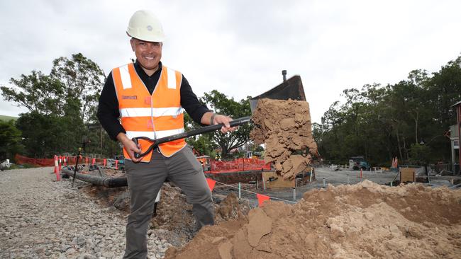 Dreamworld CEO Greg Yong at start of work on the future site of DreamworldÃ¢â&#130;¬â&#132;¢s brand-new family precinct, Rivertown. Picture Glenn Hampson