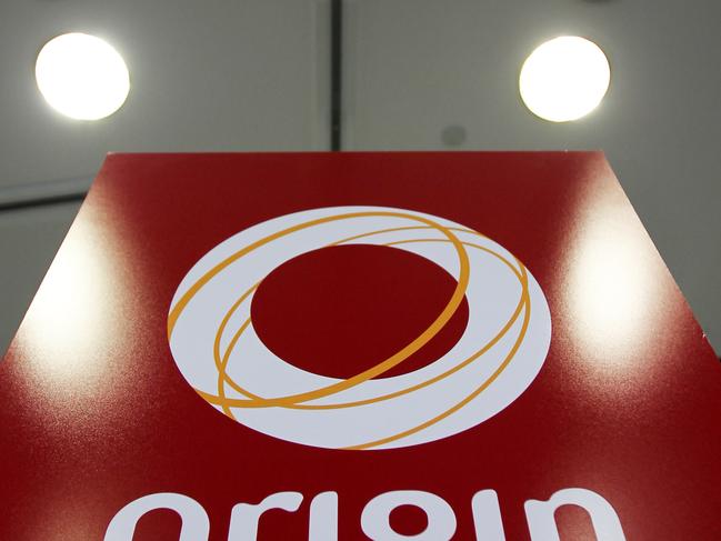 The logo of Origin Energy Ltd. is displayed at the company's headquarters in Sydney, Australia, on Wednesday, Dec. 15, 2010. CLP Holdings Ltd. and Origin Energy Ltd. agreed to buy New South Wales electricity assets for A$5.3 billion ($5.3 billion), outbidding AGL Energy Ltd. to gain customers in Australia's most-populous state. Photographer: Ian Waldie/Bloomberg