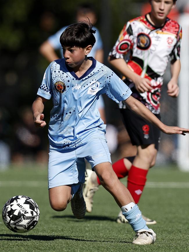 Orlando Iurlo, U14 Boys NAIDOC Cup at Lake Macquarie Regional Football Facility. Picture: Michael Gorton