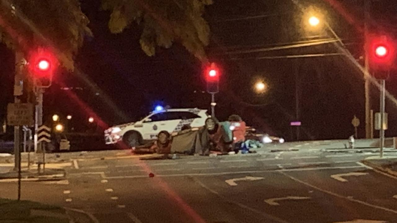 Scene of a double fatal crash at Contarf north of Brisbane. Picture: Danielle O'Neal