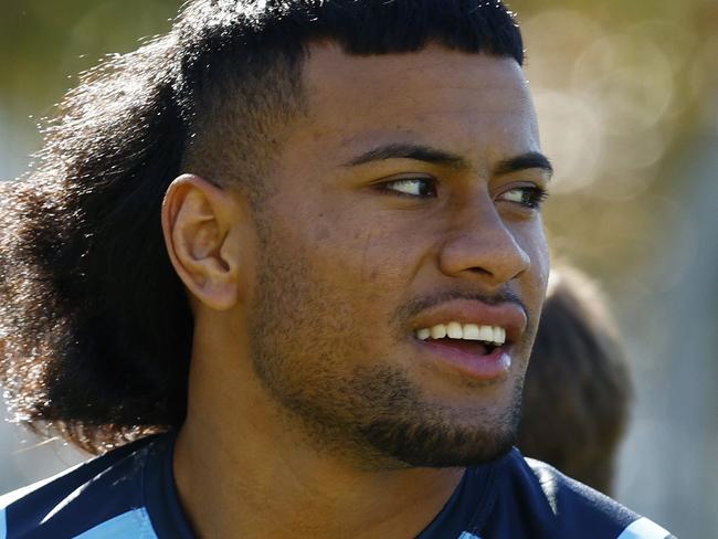 DAILY TELEGRAPH JUNE 3, 2024. Stephen Crichton during the NSW Blues training session at the NSWRL Centre of Excellence at Sydney Olympic Park. Picture: Jonathan Ng