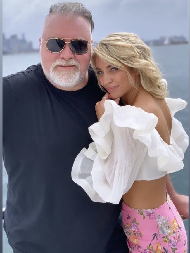 Kyle Sandilands and partner Tegan Kynaston. Picture: Instagram