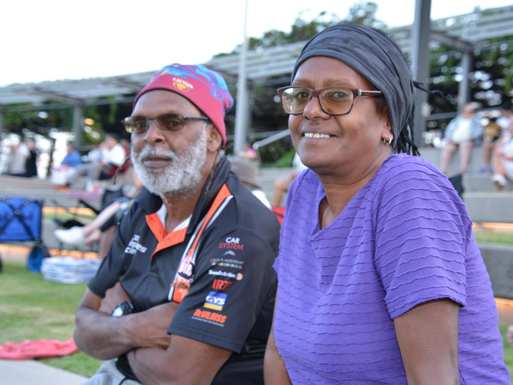 Clor Fatnowna and Shilo Villaflor at the Big Talk One Fire event on September 16 at Munro Martin Parklands. Picture: Bronwyn Farr