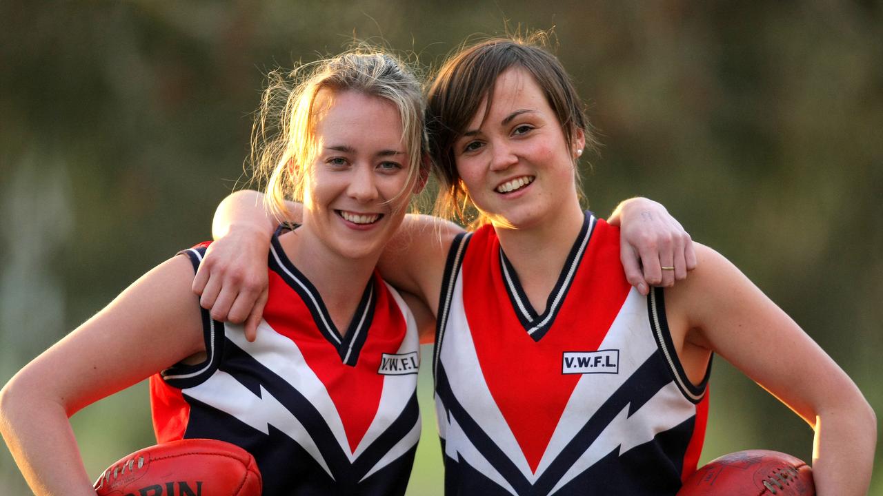 Arnell and Daisy Pearce during their Darebin Falcons days.