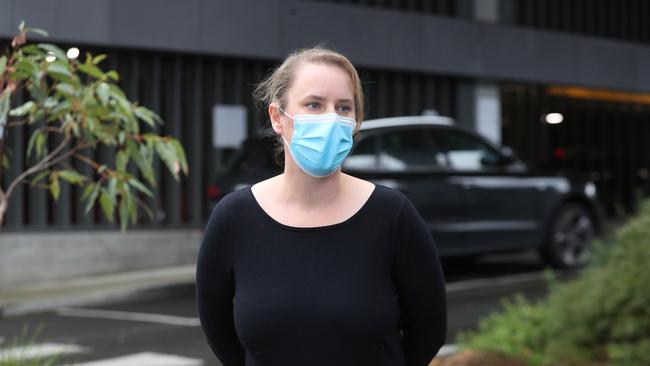 Victorian nurse Holly Hale is out of a job after she stipulated she did not want to get her third dose of Covid-19 vaccination. Picture: David Crosling