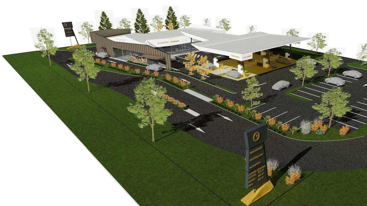 Plans for the service station for the Whitsunday Paradise estate in Bowen. Picture: Supplied