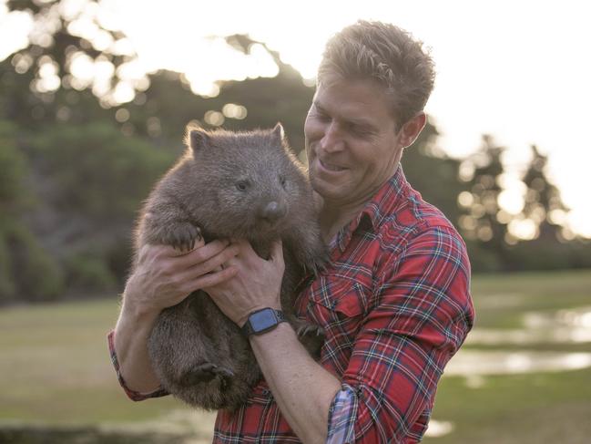 Dr Chris has been raising money for research, prevention and treatment of wombats afflicted by the deadly mange. Picture: Ryan Carter