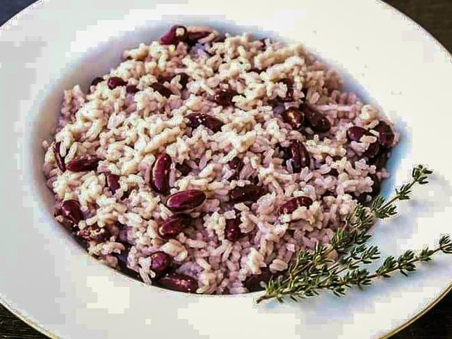 The rice and peas dish. Picture: Supplied