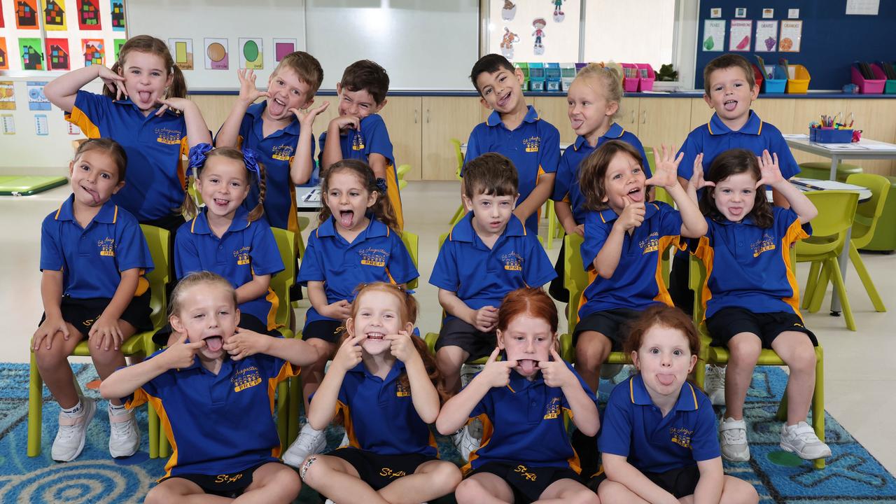 My First Year: St Augustine’s Parish Primary Prep Navy. Back Row: Bowie, Fletcher, Arli, Roman, Frida, Lennox. Middle Row: Sophie, Bella, Kora, Oliver, Oscar, Scarlett. Front Row: Grace, Gracie, Brooke, Poppy. Picture Glenn Hampson