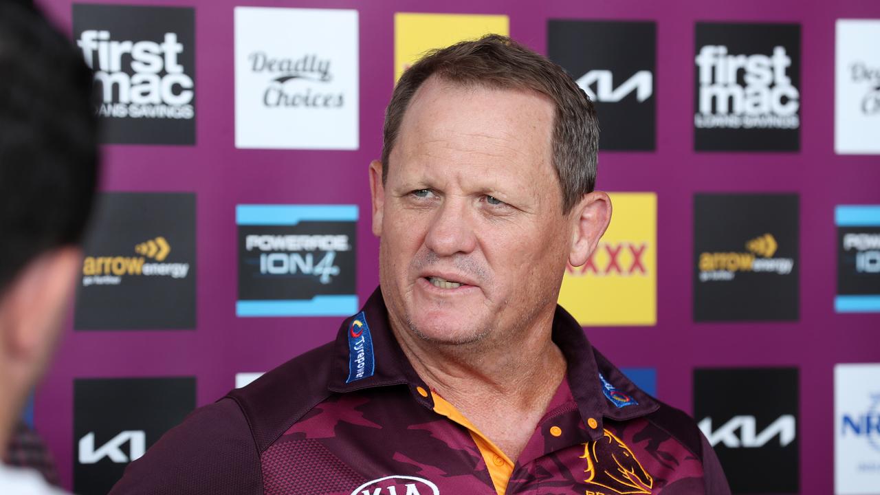 Coach Kevin Walters during a press conference at the Brisbane Broncos club