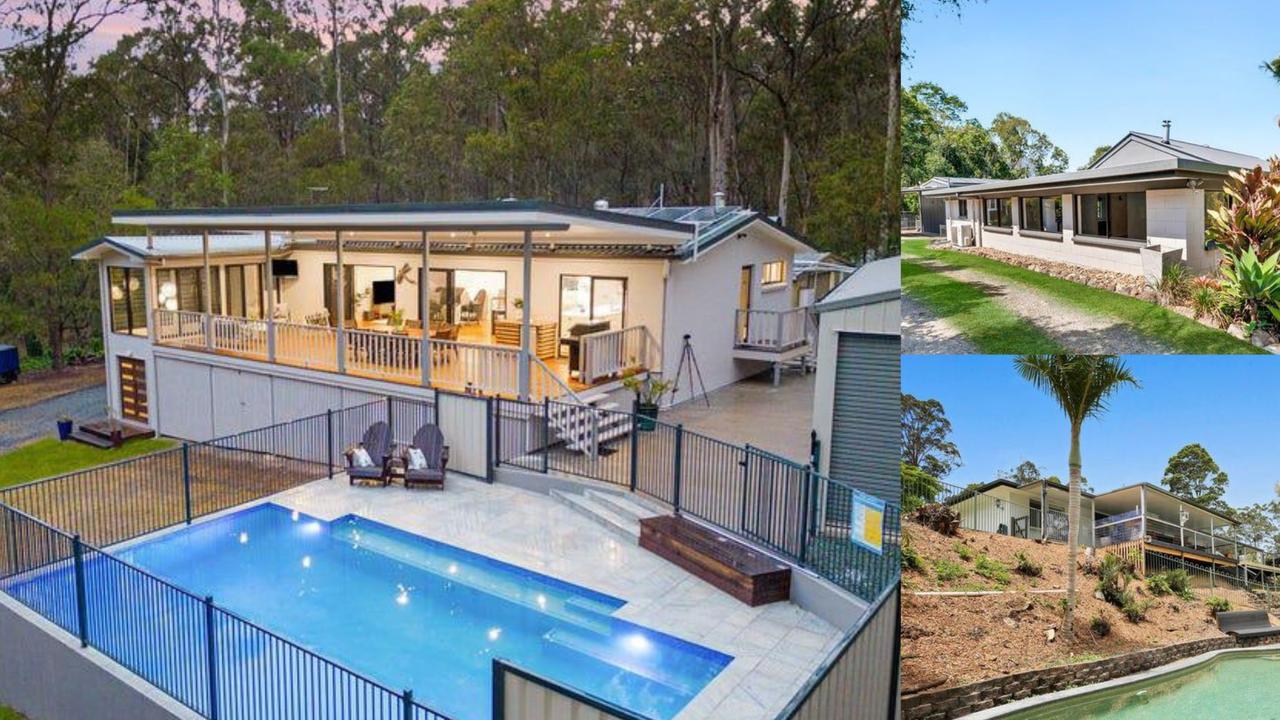 The suburbs to watch in 2024 have been revealed, with Sheldon – where 134 Campbell Road (left) is listed at $1.45m for a 1.01ha block – leading the charge in Greater Brisbane.