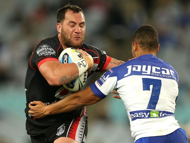 Bodene Thompson playing for the Warriors. Pic: Mark Metcalfe/Getty Images.