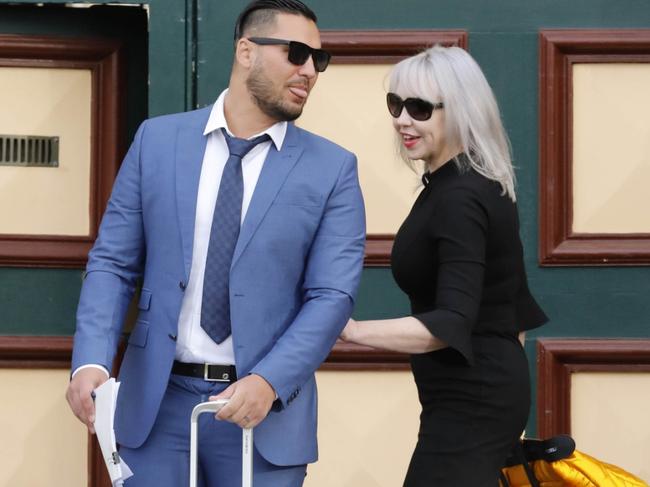 Salim Mehajer leaves Cooma Jail after serving time there. He was accompanied by his solicitor Zali Burrows.