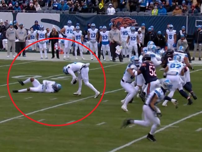 The Lions executed the trick play.