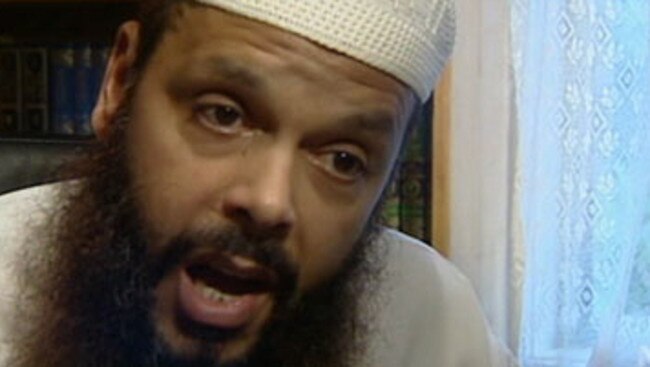 05/08/2005 PIRATE: Melbourne fundamentalist Islamic Moslem leader Abu Bakr also known at Abdul Nacer Benbrika on TV program The 7.30 Report 05 Aug 2005. (Pic: please credit ABC)