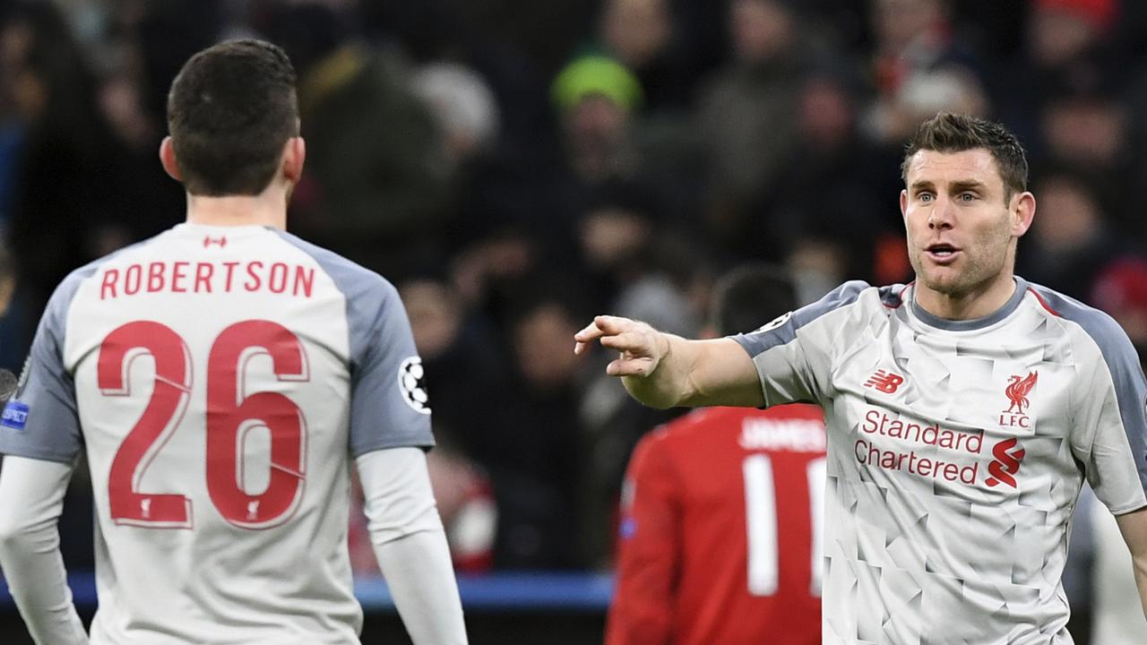 Liverpool defender Andy Robertson will miss the first leg of Liverpool’s Champions League quarter-final.