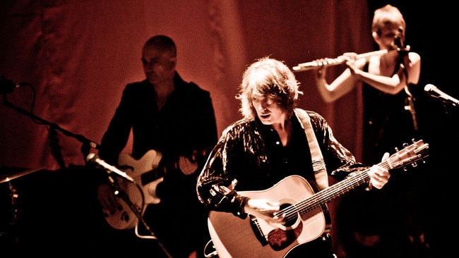 Mike Scott (front) performing with fellow members of the band The Waterboys. Picture: supplied