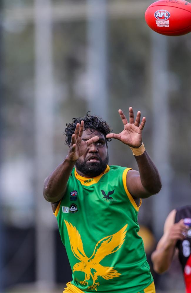 Marcus McDonald scored eight goals for Pioneer in the 2024 CAFL season. Picture: Charlie Lowson / AFLNT Media