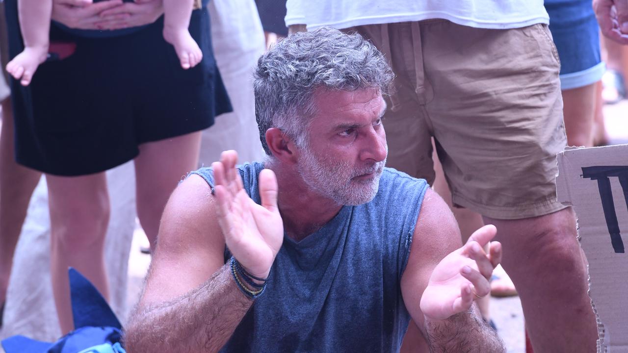 Faces from Darwin's Freedom Rally at Parliament House. Picture: Amanda Parkinson