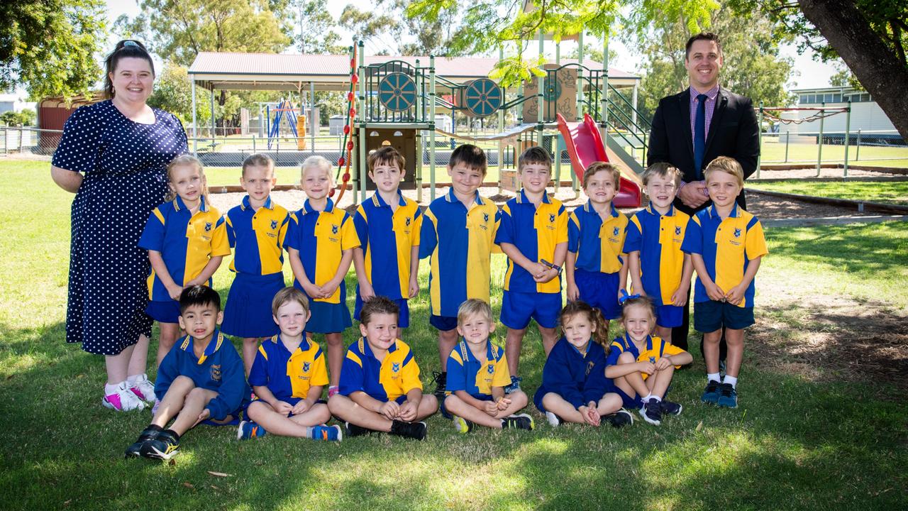 My First Year 2022: Millmerran State P-10 School Prep. Front Row: Gelo, Jacob, Cruze, Mason, Chloe, MarleyBack row: Miss Rebecca McMahon (Prep Teacher), Skylah, Ally, Maggie, Alessandro, Jesse, Clayton, Hunter, Ashton, Tommy and Mr Rob Michel (Principal). March 2022