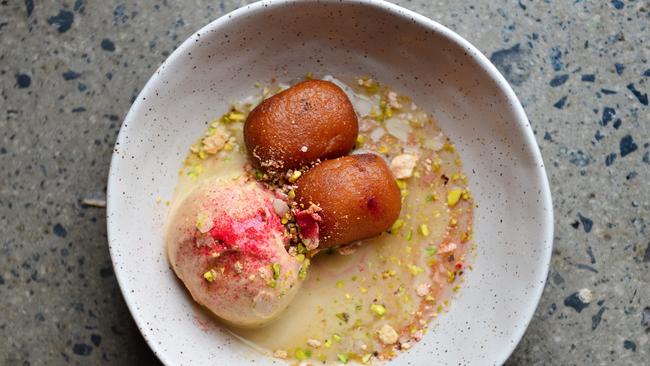 The syrupy, sticky and soft gulab jamun.