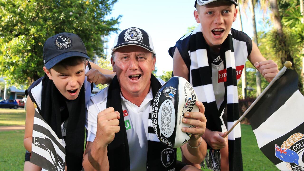 _Collingwood FC Champions AFL 2023 Combo T-Shirt + Short + Cap