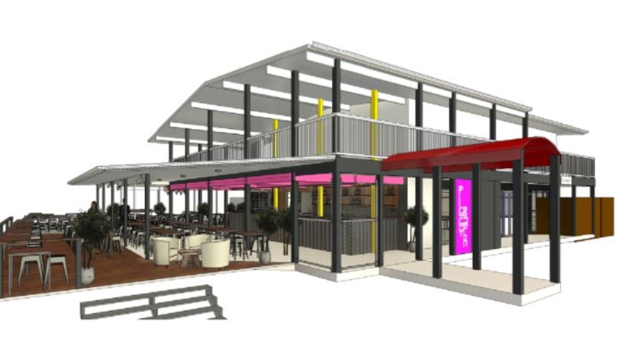 A render of Tony Kelly's latest venture, an Asian street food restaurant named PiggyBack at Palmwoods.