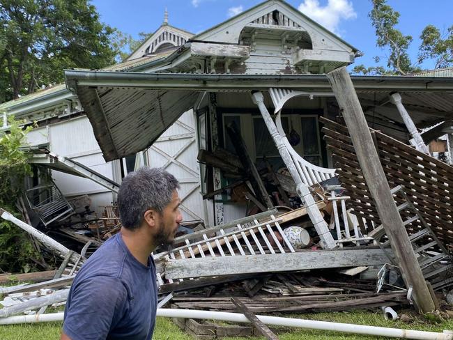 The scene of the collapse in Ashgrove.