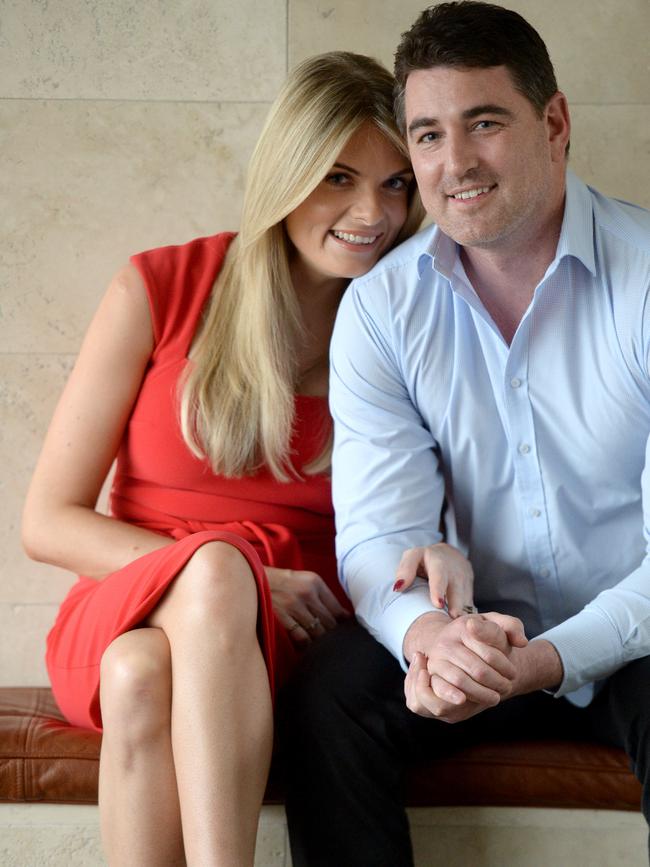 Erin Molan and Sean Ogilvy were together for five years. Picture: Jeremy Piper