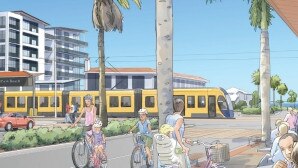 Light rail and how it will look passing through Palm Beach.