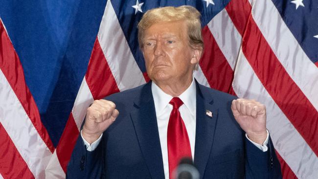 Former US President and 2024 presidential hopeful Donald Trump at the Greater Richmond Convention Center in Richmond, Virginia, on March 2. Picture: Saul Loeb / AFP