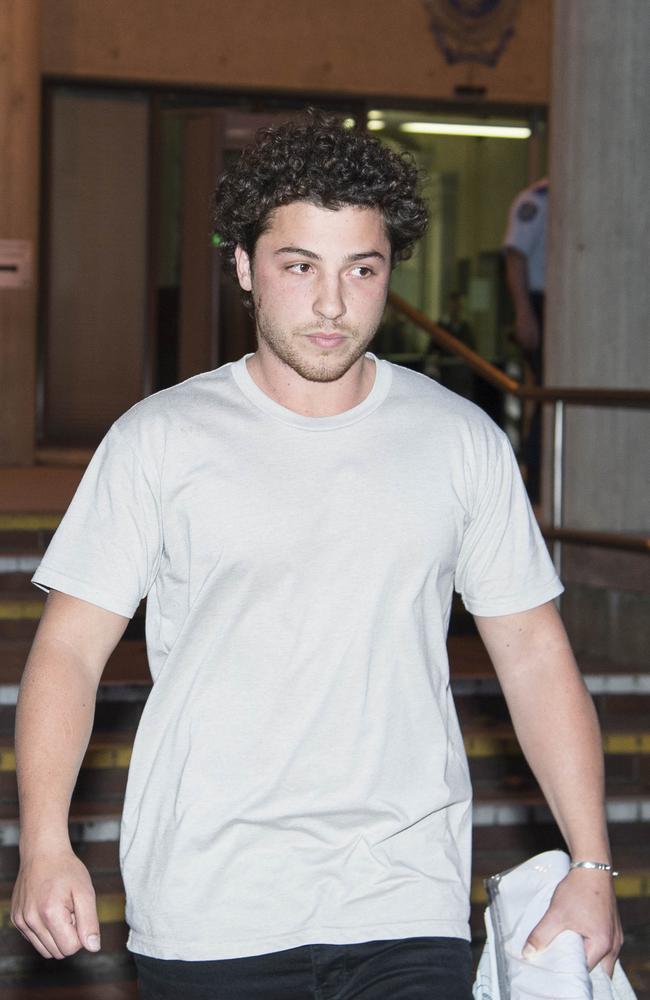 Daniel Ibrahim is released from custody after making bail. Picture: Darren Leigh Roberts