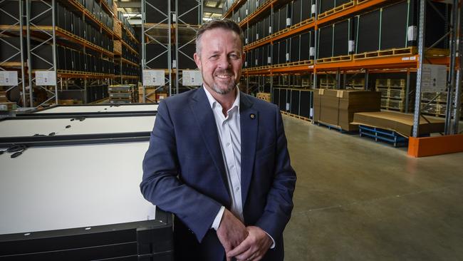 Richard Petterson is CEO of Australia’s only solar manufacturer. Picture: Roy VanDerVegt